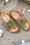 Dolares Genuine Leather Platform Cork Sole Comfort Orthopedic Daily Women's Slippers - 3