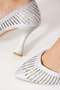 Cestera V-Neck Stoned Women's Evening Dress Shoes Silver Plated - 4