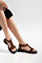 Women's Buckle T-Strap Casual Sandals - 6