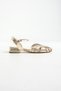 Pi̇sa Knitted Detailed Ankle Strap Women's Sandals – Stylish and Comfortable Summer Shoes - 2