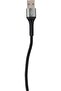Icharge Multix Cable Nylon 3 In 1 Cable, Aluminum, Black - 3