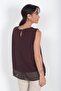 Women's Double Layer Chiffon Sandy Blouse - 4