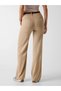 Wide Leg Women's Beige Pallazo Trousers W6Ya1Ad1444-F14Z - 3