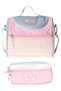 Cloudy Pink Blue Colorful Girl's Pink - Blue Color Lunchbox and Pen Holder Set - Setcc-C4087 - 2
