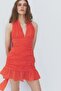 Ruched scarf-detail dress - 4