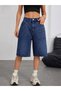 Women's Relaxed Fit Acid Wash Denim Shorts - 6