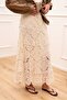 Lace Skirt with Elastic Waist and Lining M39723 - 4