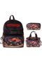 Kids Soil Truck (Black - Red Color) Boys' Triple Primary School School Bag Set - Setkk-L5359A - 2