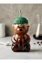 Premium Glass Barista Cold Drink Cup with Teddy Bear Design - 4