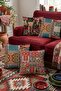 Ethnic Anatolian Carpet Patterned 4-Piece Throw Pillow Cover Set - 2