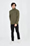 Men's Half Zipper Printed Sweat