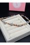 Women's Pink and Blue Starfish Natural Seashell Necklace, Handmade Seashell Star Necklace - 2