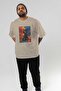For Dog Lovers 17 Front Dog Print Beige Oversize T-Shirt 100% Cotton Unisex Dog Lover Premium Design - 7