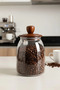 Mien Herry Acacia Lid Glass Jar |   1200 ml Storage Jar 1.2 L
