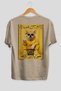 For Dog Lovers 62 Back Dog Print Beige Oversize T-Shirt 100% Cotton Unisex Dog Lover Premium Design