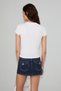 Yula women's soft and flexible fabric organic cotton white t-shirt with world cup special print - 5