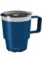 Gouii Stainless Steel Tumbler Cup with Handle, 18/8 Food-Grade, Double-Walled Insulated, 16 oz, Midnight Blue - 3