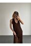 Halter Neck Pleated Maxi Dress - 3