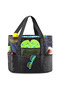9 Compartment Beach Bag Mesh Bag Multifunctional Beach Bag Spacious Black Color Stain Resistant - 8