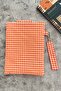 Fabric Book Cover with Hand Strap Book Bag Gingham Book Lover Gift - 6