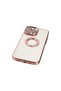 حافظة سيليكون متوافقة مع هاتف ابل ايفون 14 برو - ذهبي وردي - 7