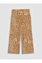 Nevavm Women's Patterned Trousers with Elastic Waist - 5