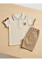 Summer Waffle Fabric Men's Shorts Set - 2