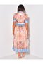 Linen Fabric Model Button Detailed Lined Dress (Belt Included)-2508 - 6