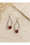 Ruby Işıltı Sallantılı Küpe