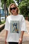 For Dog Lovers 60 Dog Printed White Oversize T-Shirt 100% Cotton Unisex Dog Lover Premium Design - 5