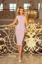 Rochie MIDI elegantă cu bască - LILA - 3