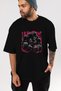 Gym Goril Oversize Front Printed Black T-Shirt 100% Cotton Streetwear Premium Comfortable Fit - 7