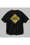 Body under Oversize Back Printed Black T-Shirt 100% Cotton Streetwear Premium Comfortable Fit - 3