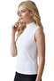 Lycra Super Soft Half Turtleneck Zero Sleeve Women's Bodysuit Athlete Ozt-520 - 2