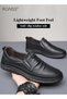 Men Business Casual Leather Shoes Non-slip Men's Driving Shoes Genuine Leather Shoes with Crocodile - 2