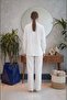 Santorini 100% Cotton-Linen Maternity and Postpartum Pants - Flowy Wide Leg - 4