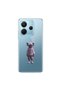 Redmi Note 14 Compatible No Face 4 Design Transparent Case