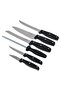 7-Piece Complement Knife Block Set Silver/Black/Orange - 4