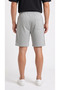 Men's Gray Color Shorts with Front Zipper Pockets, Side Piping and Back Pocket - 8