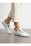 Women's White Genuine Leather Orthopedic Sole Casual Shoes - 3