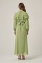Women's Chiffon Collar Stone Dress Olive 31379 - 5