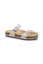 Genuine Leather Adjustable Buckle and Toe-Loop Women's Slippers 9910-Z34 - 6
