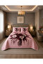 Buket Four Seasons Quilted Double Duvet Cover Set 6-Piece Fitted Sheet