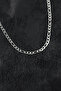 316L Steel Silver Color Thin Figaro Chain Model Men's Necklace
