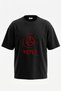 Scp Keter Design Back Printed Cotton Black Oversize T-Shirt