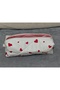 Heart Detailed Pen Holder and Makeup Bag