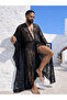 Men's Beach Kaftan Black Lace Dandel