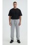 Men's Gray Color Wide Leg Relaxed Fit Baggy Sweatpants
