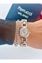 Steel Strap Minimal Case 2 Year Warranty 3 Atm Waterproof Women's Wristwatch + Bracelet Gift - 3