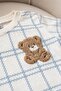 Baby Boy Summer 2-Piece Set Teddy Bear Embroidered Plaid Pattern Shorts and Top Set 3-6-9-12 Months - 3